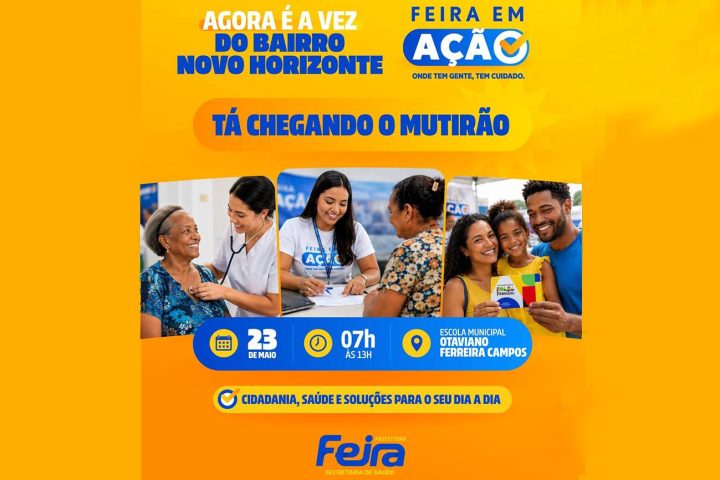 Feira em Ação: Secretaria da Mulher leva serviços ao bairro Novo Horizonte neste sábado, 23
