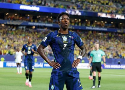 Vini Jr. aparece em 3º lugar em ranking dos melhores jogadores da Copa do Mundo