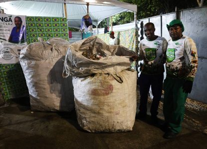 Projeto de reciclagem gera renda para catadores durante o São Pedro de Humildes
