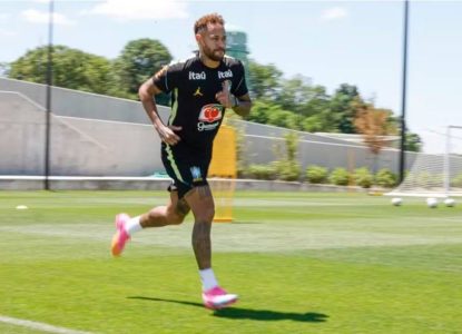 Neymar treina em campo com Seleção Brasileira pela primeira vez na Copa do Mundo 2026