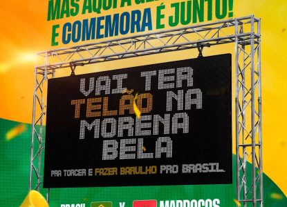 Estreia da Seleção Brasileira na Copa do Mundo 2026 será transmitida em praça de Serrinha