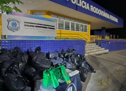 PRF intercepta carga milionária com mais de 1 tonelada de drogas na BR-116 no interior da Bahia