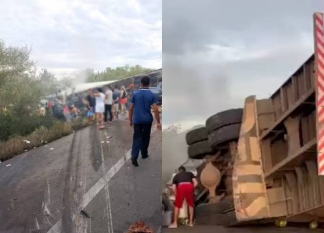 Colisão entre caminhão e van na BR-116 deixa 16 mortos; motorista responderá por homicídio doloso