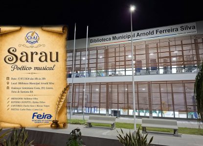 Biblioteca Municipal Arnold Silva recebe Sarau Poético Musical nesta sexta, 17