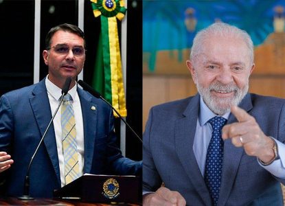 Lula lidera no 1º turno, mas vantagem sobre Flávio diminui, aponta pesquisa