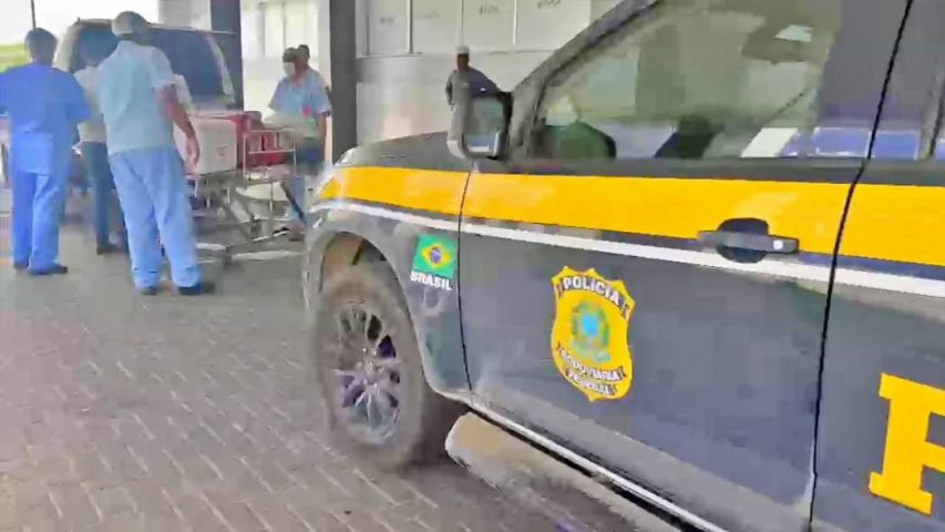 VÍDEO: PRF escolta órgãos após captação em hospital de Feira de Santana