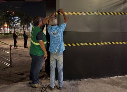 Fiscalização ambiental suspende funcionamento de equipamentos de LED em Feira de Santana
