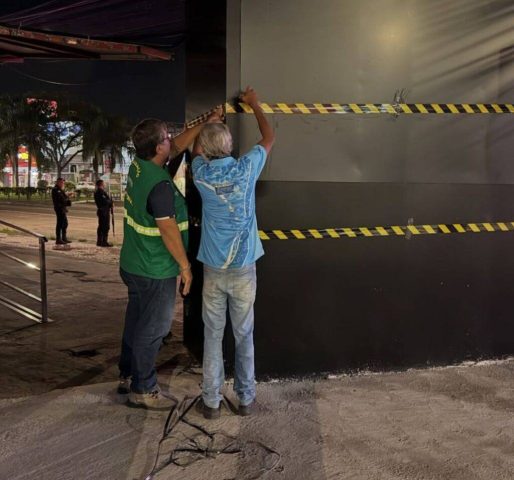 Fiscalização ambiental suspende funcionamento de equipamentos de LED em Feira de Santana