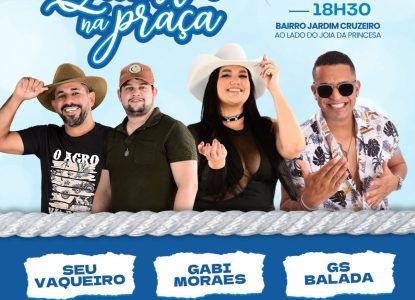 'Quinta na Praça' leva música e entretenimento ao Jardim Cruzeiro nesta quinta, 16