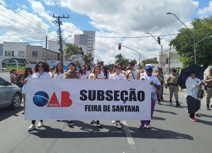 OAB Feira de Santana promove 5ª Caminhada do Agosto Lilás com apoio da Secretaria da Mulher