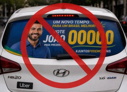 Tribunal Superior Eleitoral proíbe propaganda eleitoral em carros de aplicativo