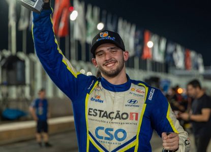 Piloto feirense Thiago Rios supera desafio de corrida noturna e conquista pódio na Copa HB20