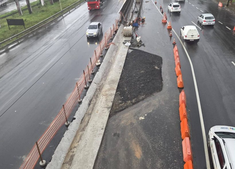 DNIT conclui reparo na BR-324 e mantém investigação de estrutura subterrânea