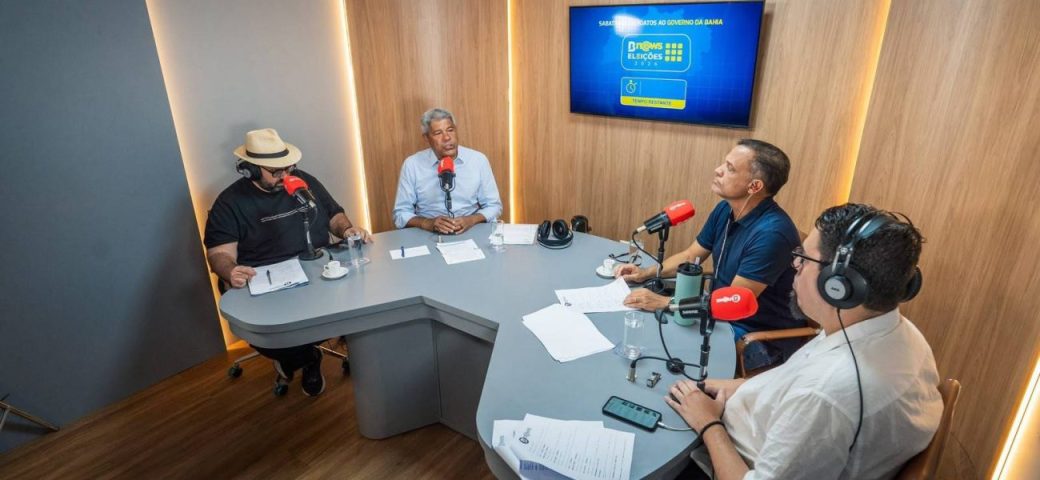 Em sabatina, Jerônimo Rodrigues comenta sobre prioridades para saúde no interior da Bahia