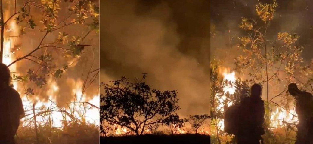 Incêndio avança na região de Lençóis e ameaça novas áreas da Chapada Diamantina