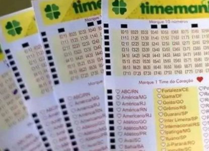 Duas apostas na Bahia levam R$ 71 mil na Timemania