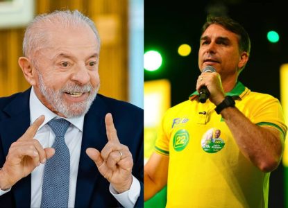 Pesquisa Quaest: Em cenário de 1º turno, Lula marca 39% e Flávio Bolsonaro 34%