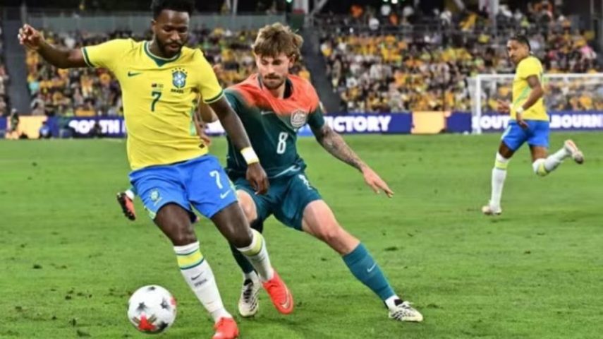 Rayan faz no fim e Brasil arranca empate com Austrália no primeiro jogo pós-Copa do Mundo