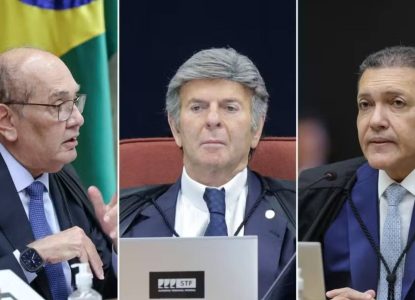 Ministros do STF têm embate pelo celular antes de sessão; Gilmar Mendes, Kássio Nunes Marques e Luiz Fux se desentendem