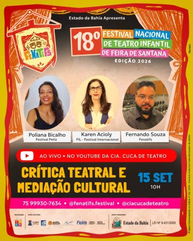Atividades formativas online do 18º Fenatifs começam nesta terça, 15