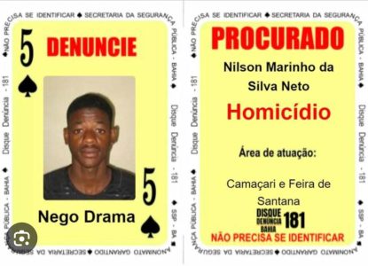 Integrante do Baralho do Crime “Negro Drama” morre em confronto com policiais em Salvador