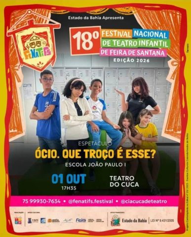 Escola de Feira de Santana apresenta espetáculo teatral no 18º Fenatifs