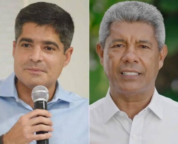 Quaest na Bahia: ACM Neto e Jerônimo Rodrigues estão tecnicamente empatados no primeiro turno