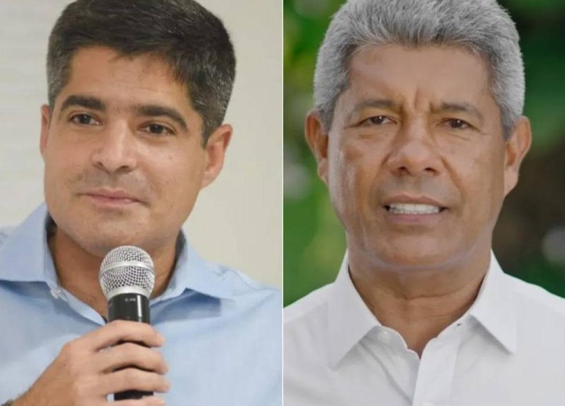 Quaest na Bahia: ACM Neto e Jerônimo Rodrigues estão tecnicamente empatados no primeiro turno