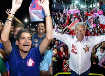 Paraná Pesquisas: ACM Neto tem 51,5% das intenções de voto no primeiro turno; Jerônimo Rodrigues 46,3%