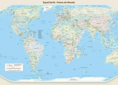 Novo mapa-múndi corrige tamanho da África, América do Sul e Ásia