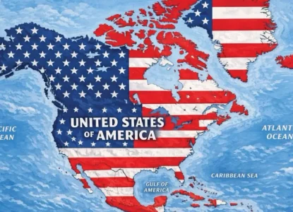 Trump posta imagem de Canadá, México e Groenlândia como território dos Estados Unidos