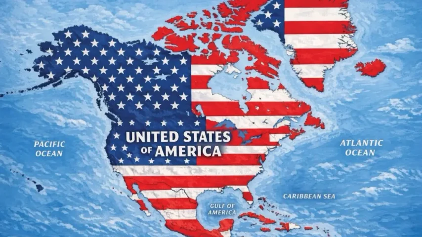 Trump posta imagem de Canadá, México e Groenlândia como território dos Estados Unidos