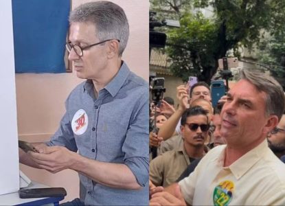 Candidatos a presidência, Romeu Zema e Flávio Bolsonaro cometem crime eleitoral ao votar