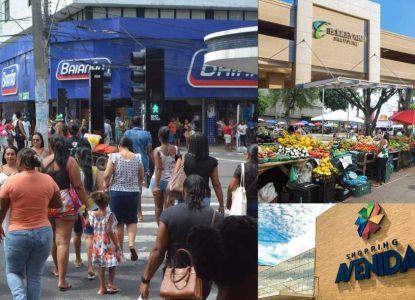 Confira o que abre e fecha no comércio de Feira de Santana nesta segunda, 12
