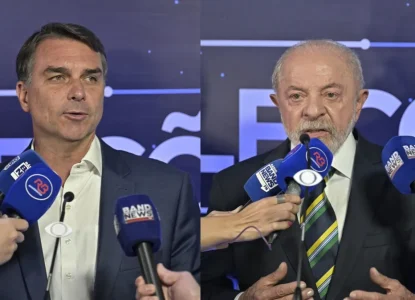 Flávio Bolsonaro e Lula se enfrentam em primeiro debate presidencial do segundo turno das Eleições 2026