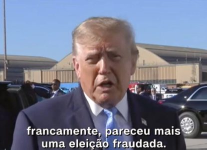 Presidente dos Estados Unidos, Donald Trump questiona eleição brasileira: 