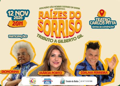 Show em homenagem a Gilberto Gil reúne Márcia Porto, Dionorina, Djalma Ferreira, Zé das Congas e oficineiros de instituição infantil