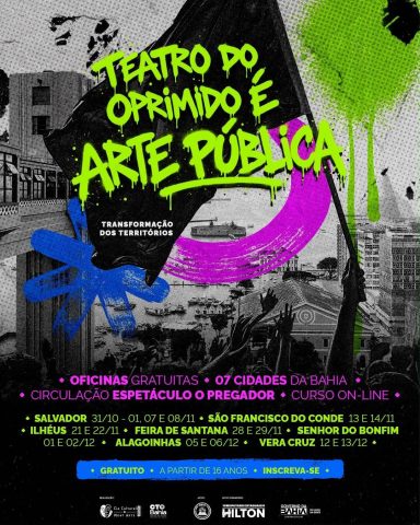 Feira de Santana recebe oficina gratuita de teatro do oprimido em novembro