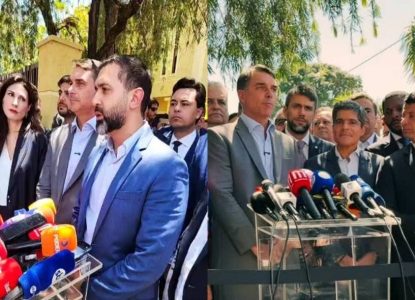 Eleições 2026: Novo, União Brasil e PP formalizam apoio a Flávio Bolsonaro no segundo turno