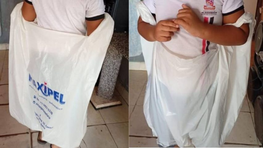 Alagoinhas: estudante com autismo é enviado para casa vestido em saco plástico; Prefeitura abre sindicância
